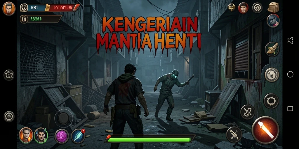 Screenshot menampilkan gameplay menegangkan di dunia Horror.