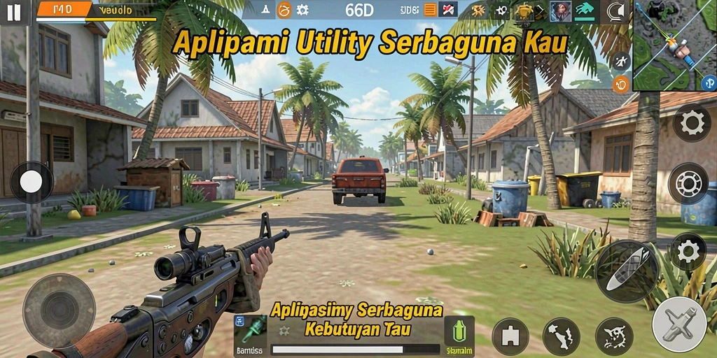 Tampilan utama 66D dengan fitur-fitur Utility yang menarik.