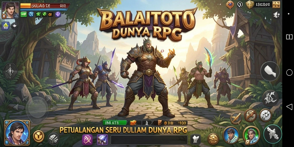 Tampilan menakjubkan dari gameplay RPG BALAITOTO yang mendebarkan.