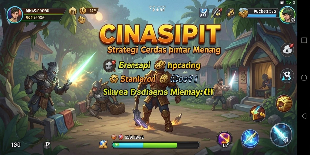 Tampilan gameplay mendebarkan di CINASIPIT dengan strategi mendalam.