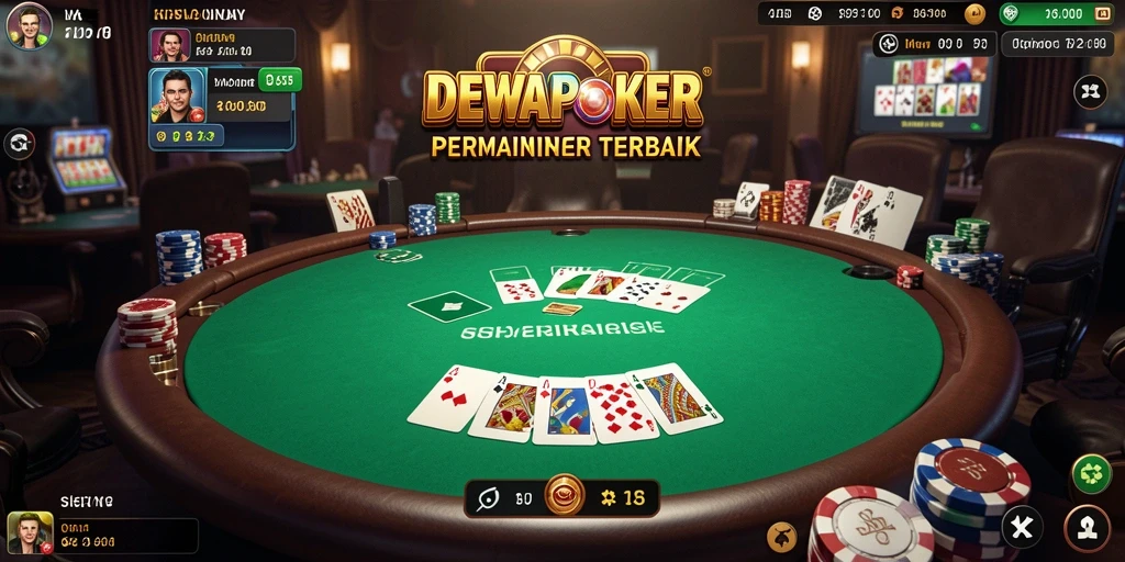 Tampilan gameplay DEWAPOKER yang menarik dan interaktif.