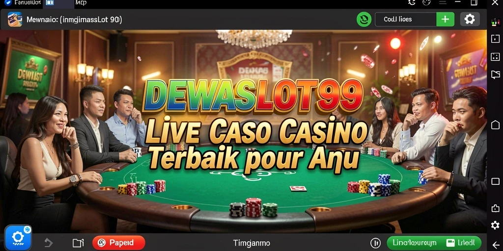 Tampilan permainan live yang mengasyikkan di DEWASLOT99.