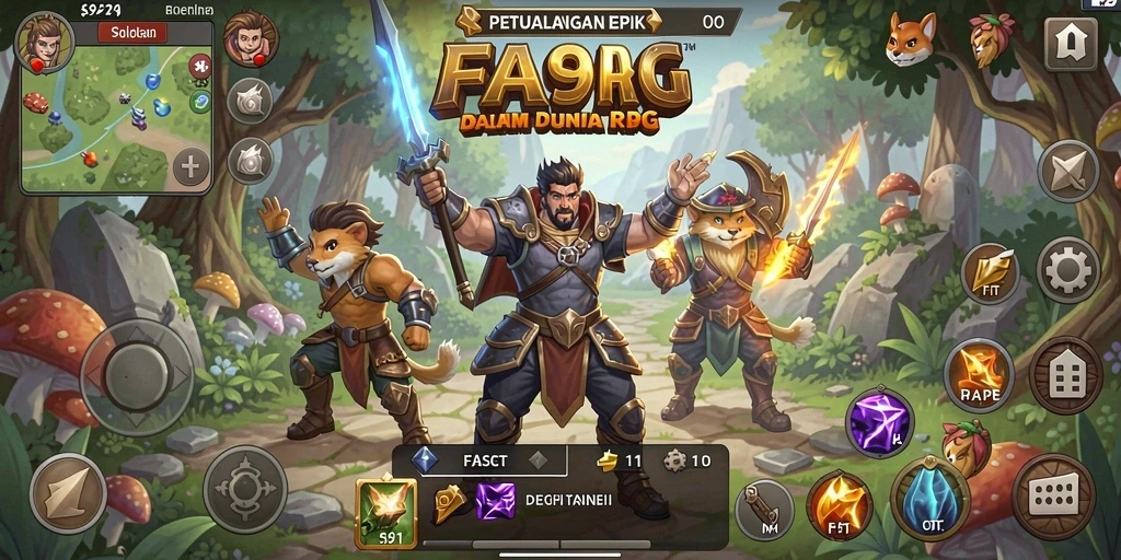 Gameplay epik FA99 dengan pertempuran dan petualangan mengesankan.