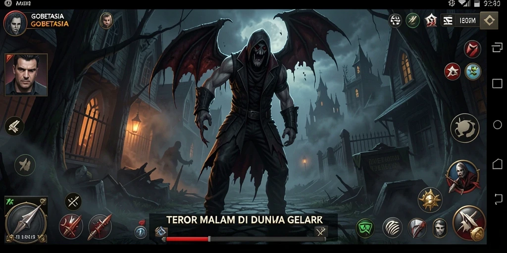 Gameplay menegangkan di dunia gelap GOBETASIA.