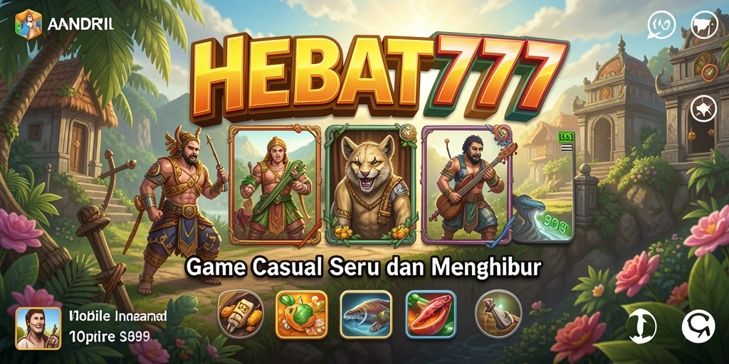Tampilan menarik dari gameplay HEBAT777 yang penuh warna.