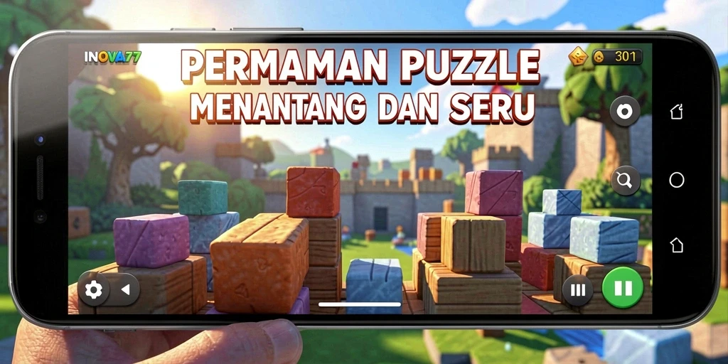 Tampilan gameplay INOVA77 yang menarik dengan berbagai teka-teki menantang.