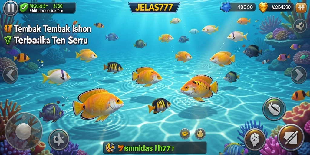 Screenshot utama gameplay Tembak Ikan JELAS777 yang seru.