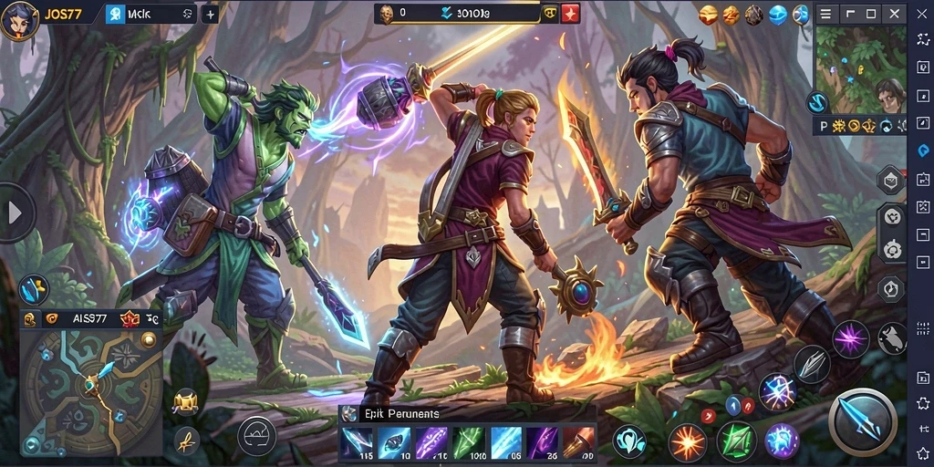 Tampilan gameplay JOS77 yang penuh petualangan dan interaksi.
