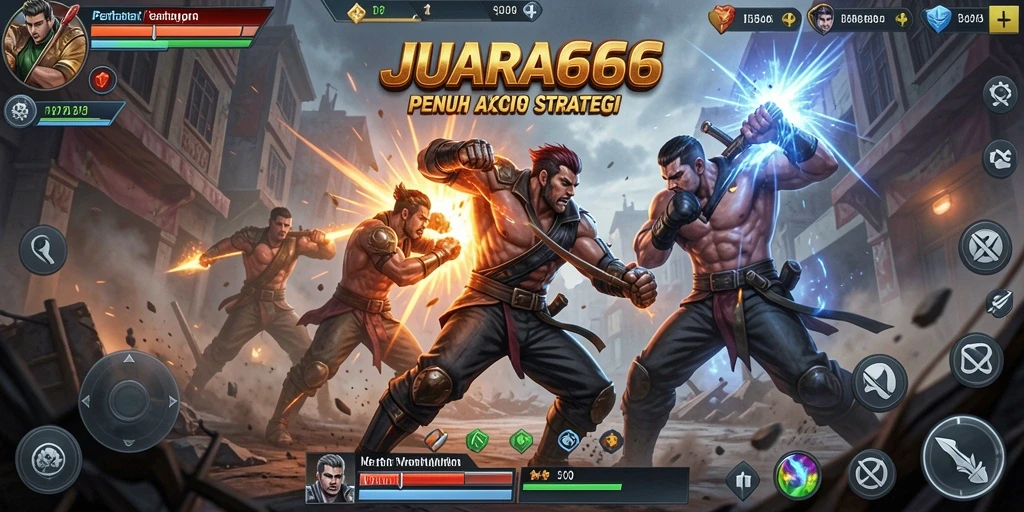 Tampilan gameplay seru dan mendebarkan dari JUARA666.