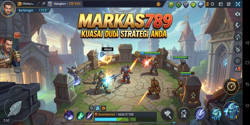 Gameplay seru strategis dalam MARKAS789 yang menantang.