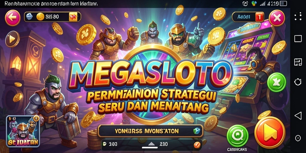 Gameplay MEGASLOTO yang menantang dan strategis.