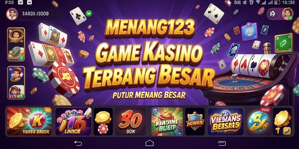 Screenshot gameplay <strong>MENANG123</strong> menampilkan aksi seru permainan Kasino.