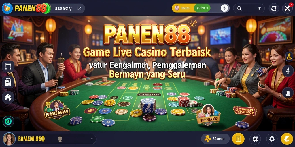 Tampilan gameplay Live Casino yang mendebarkan di PANEN88.