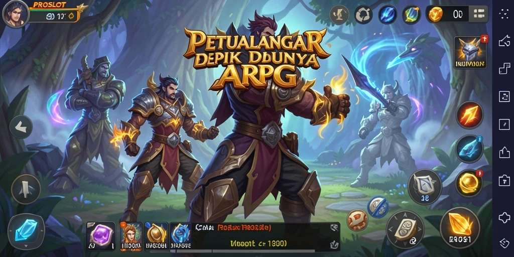 Tampilan gameplay PROSLOT yang menakjubkan dalam pertempuran ARPG.