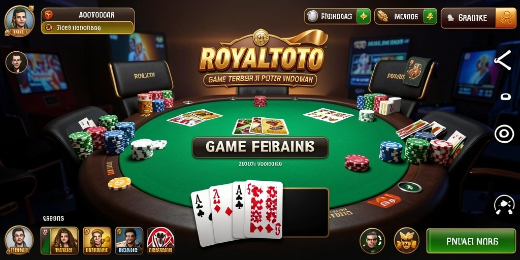 Tampilan gameplay menarik di ROYALTOTO dengan fitur poker yang menyenangkan.