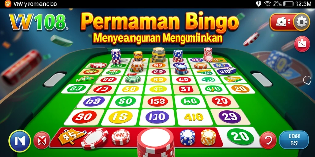 Screenshot gameplay VW108 dengan suasana Bingo yang ceria.