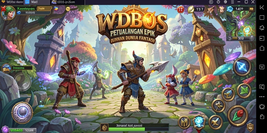 Tangkapan layar gameplay WDBOS menampilkan pertarungan seru dengan grafik yang menakjubkan.
